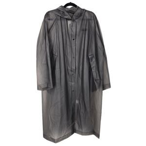 Big Hit Entertainment Nordstrom Black Trench Long Raincoat Poncho NWT One Size